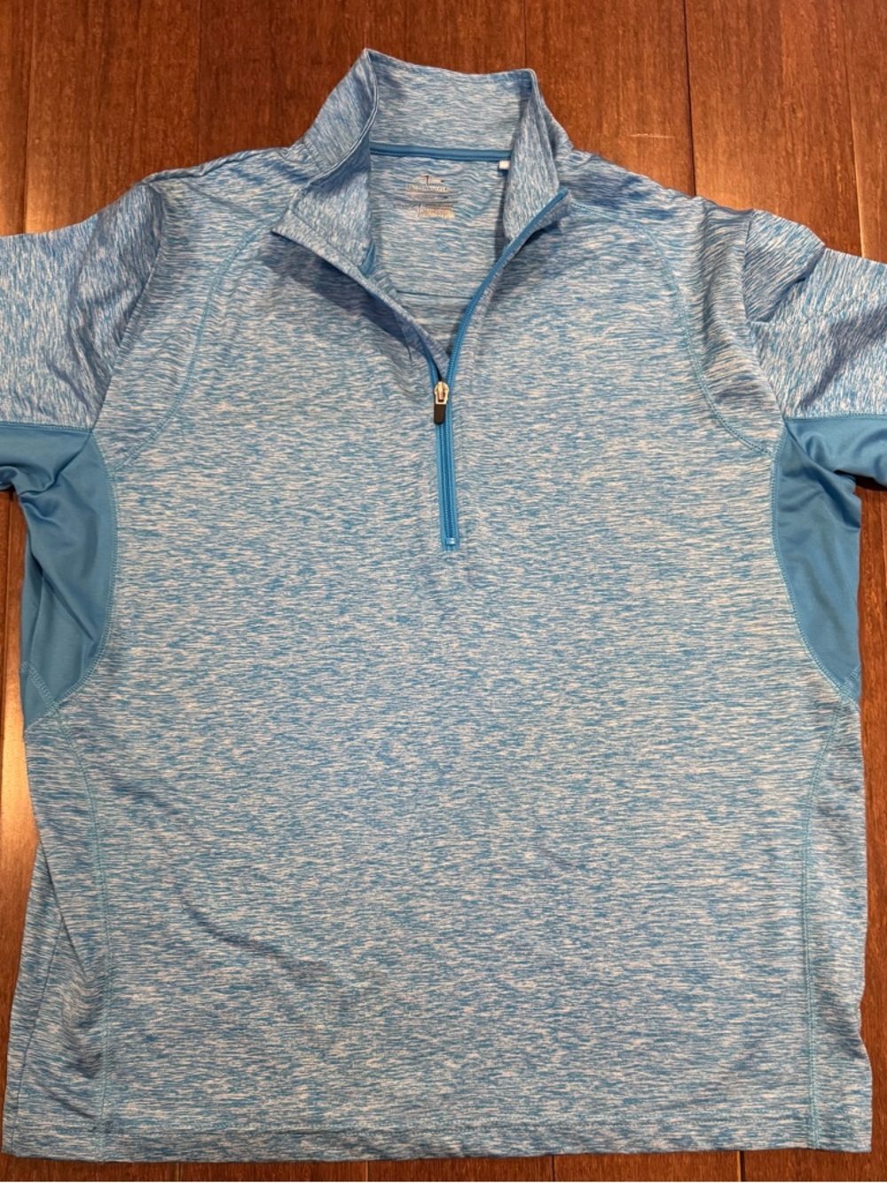 Men's Light Blue Performance Quarter-Zip Jacket